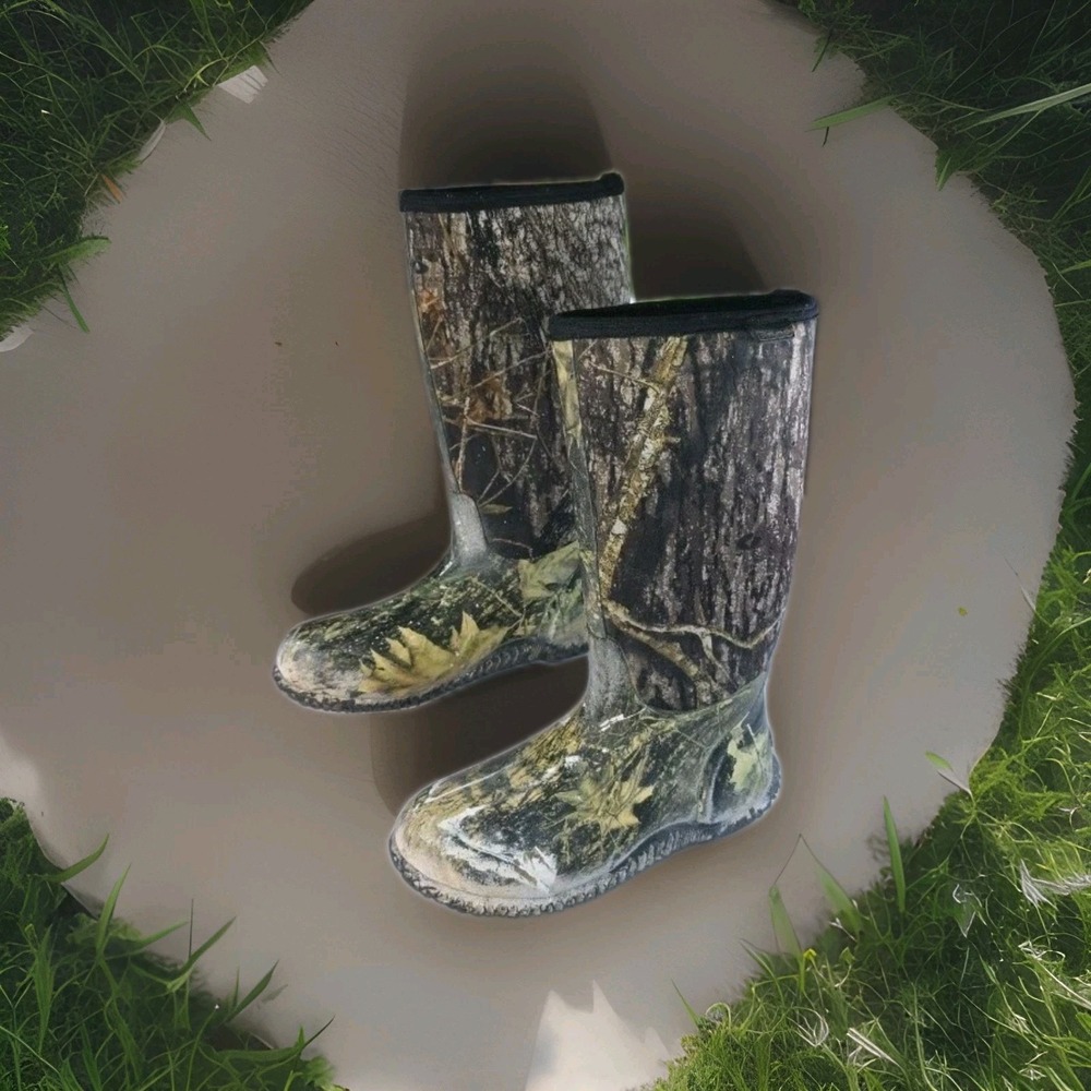 BOGS Women Classic  Mossy Oak Boots Camo 71480 Tall EUC Clean Waterproof Size 9